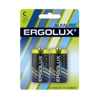 Батареика Ergolux LR14 Alk(бл 2шт)