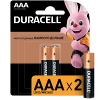 Батареика DURACELL LR03 (AAA) 1.5В бл/2