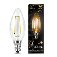 Лампа Gauss LED Fil Cand E14 7W 2700К