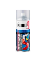 Грунт эмаль для пластика красная KUDO