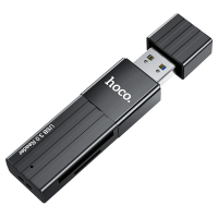 Картридер HB20 2 в 1 USB 3.0 HOCO черныи