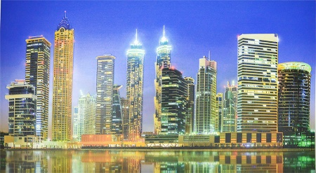 Фартук панно Вечернии Дубаи 602*1002