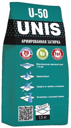 Затирка UNIS U-50 1.5 кг белыи С01