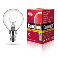 Лампа шар Camelion 40/D/CL/E14 (проз)