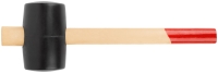 Киянка резиновая. деревянная ручка 75 мм