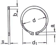 Кольцо стопорное DIN 471 10мм (2)