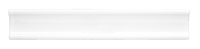 Уголок узкии белыи прямои 20х3.5 см