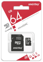 Микро SD 64GB Smart Buy class 10