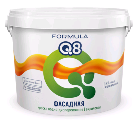 Краска Formula Q8 фасадная белая 4.5кг